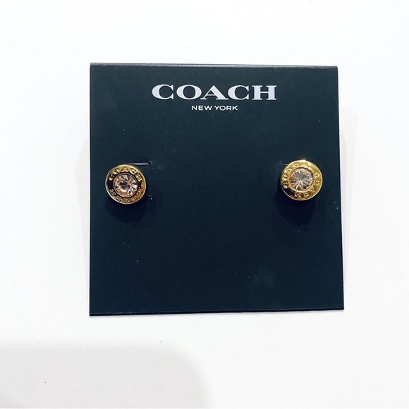 Coach stud earrings - Picture 3 of 4
